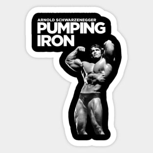 Arnold Schwarzenegger Pumping Iron Poster Sticker